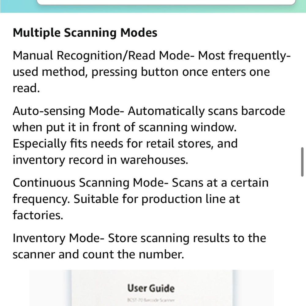 Inatech Barcode Scanner bcst-70 - Picture 9 of 9